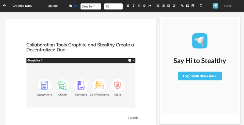 Collaboration Tools Graphite and Stealthy Create a Decentralized Duo 1