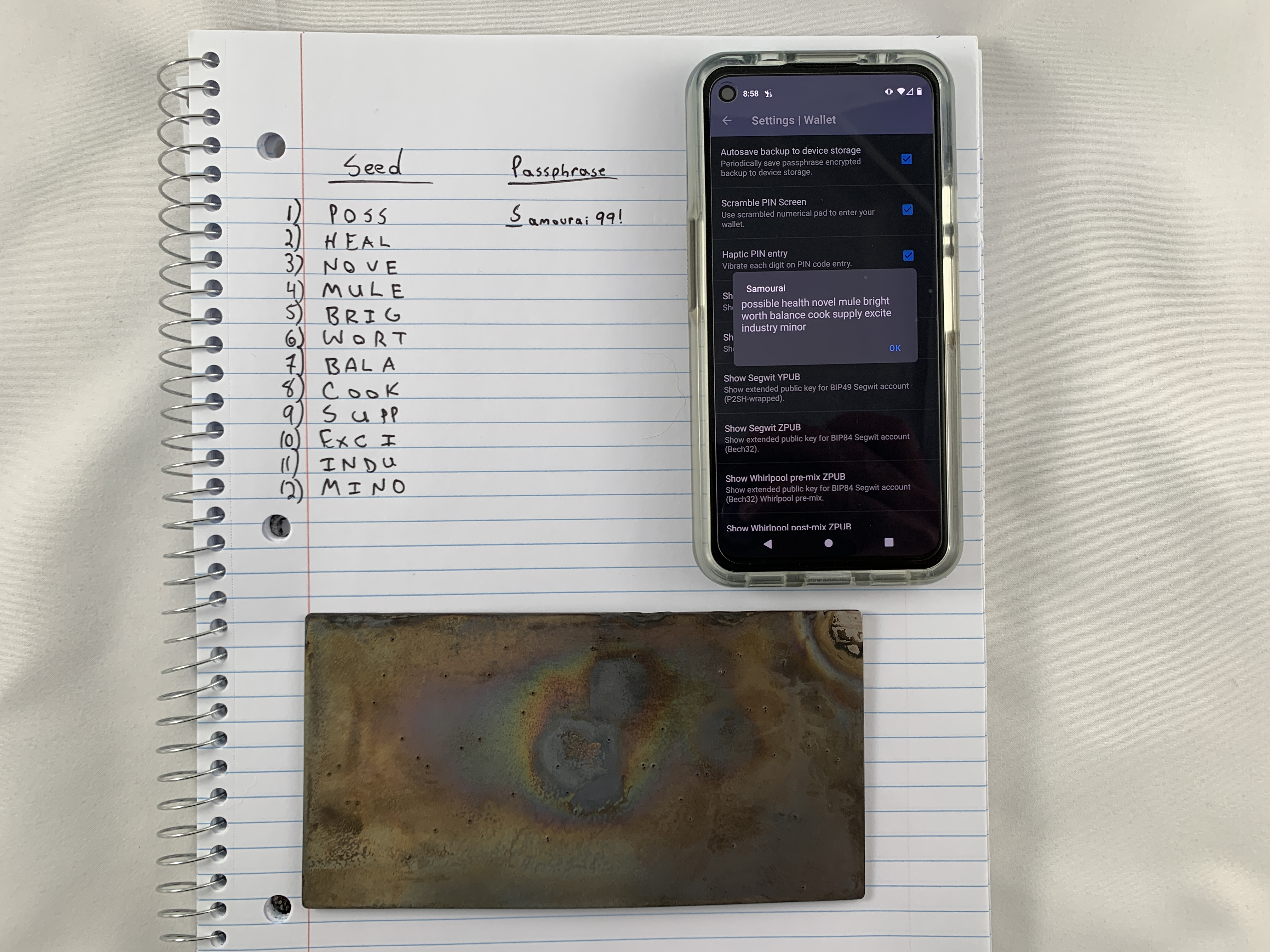 How To Back Up Your Bitcoin Seed With RoninSteel 19