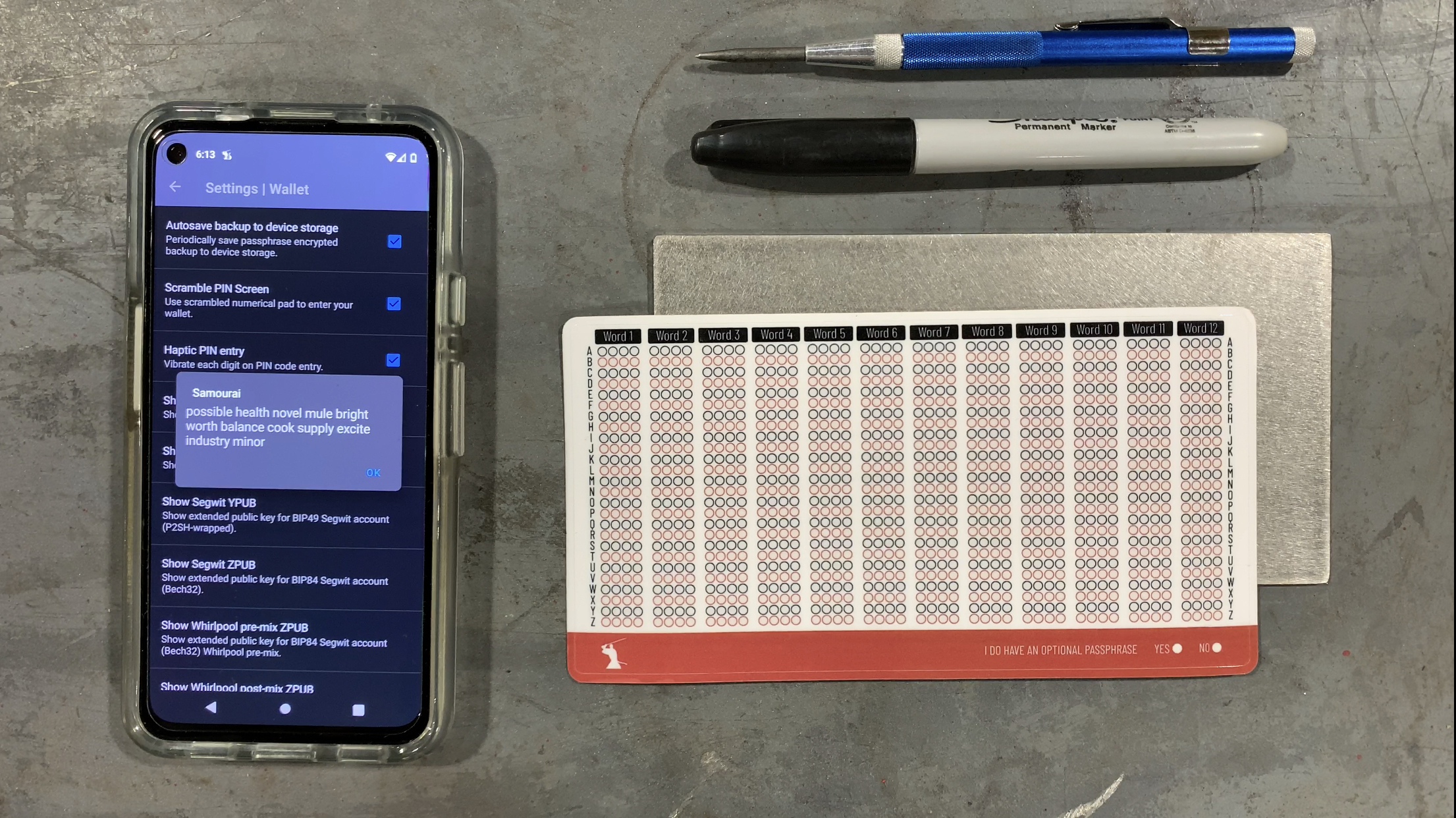 How To Back Up Your Bitcoin Seed With RoninSteel 6