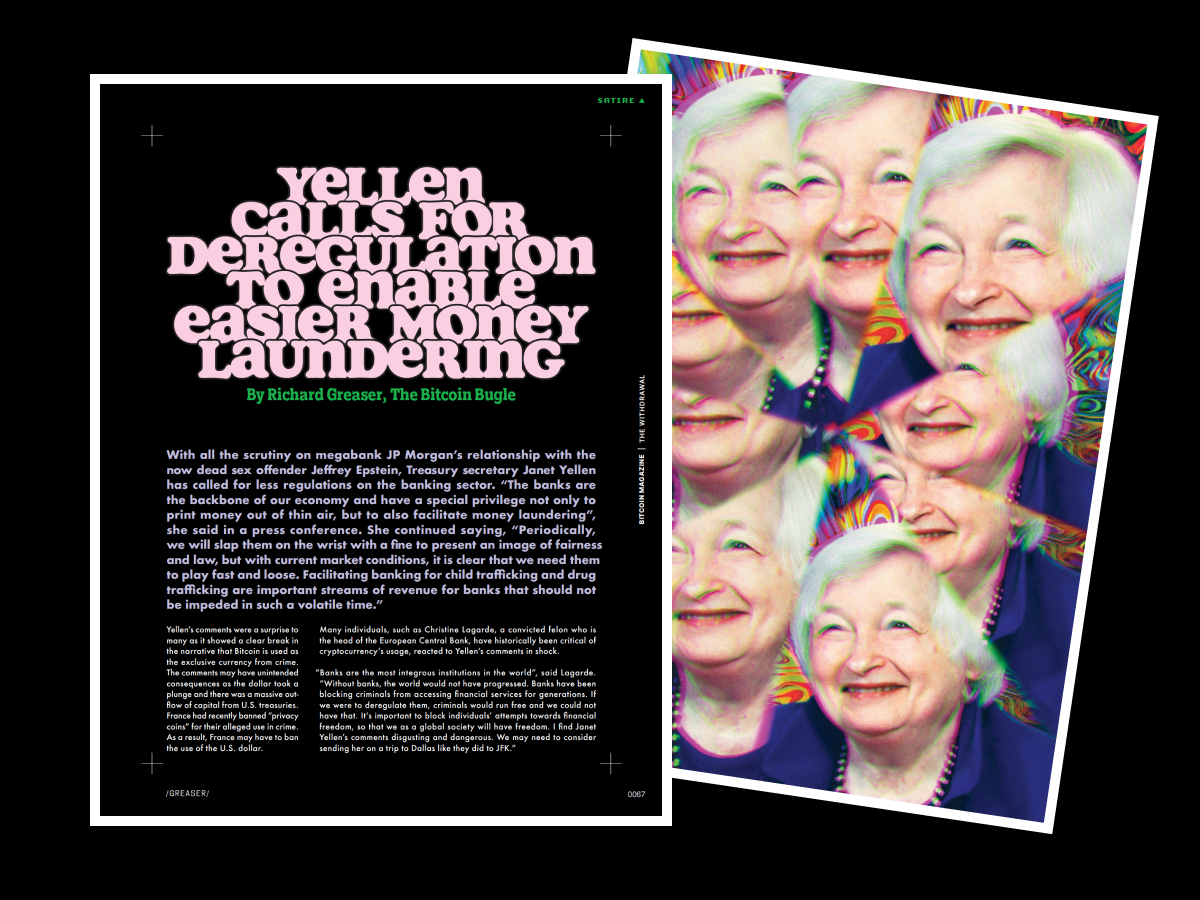 Yellen Calls For Deregulation To Enable Easier Money Laundering 1