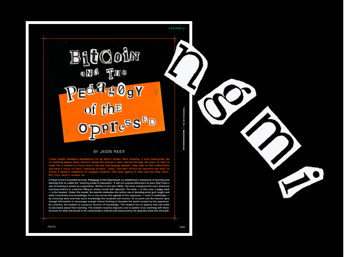 Bitcoin And The Pedagogy Of The Oppressed 1