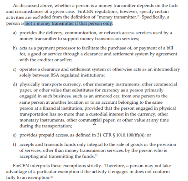 Samourai Did Nothing Wrong, Self Custodial Tools Are Not Money Transmitters 2