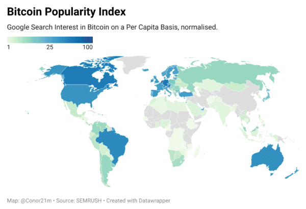 The Bitcoin Popularity Index (BPI) - A Measure of Bitcoin Interest Around The World 1