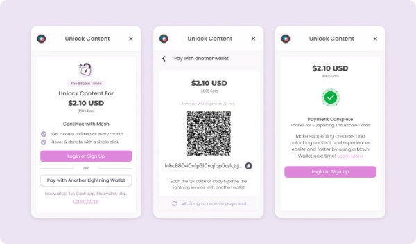 Mash Introduces Ghost Checkout, Enabling Bitcoin Payments Without An Account 1