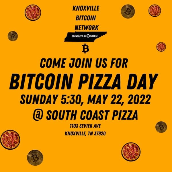 Celebrating Bitcoin Pizza Day With Knoxville Bitcoin Network 1