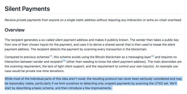 Improving Bitcoin Privacy With Silent Payments 2