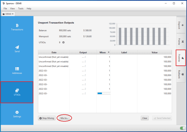 How To Whirlpool Your Bitcoin On Desktop With Sparrow Wallet 52