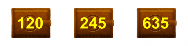 The 3 wallets problem 1