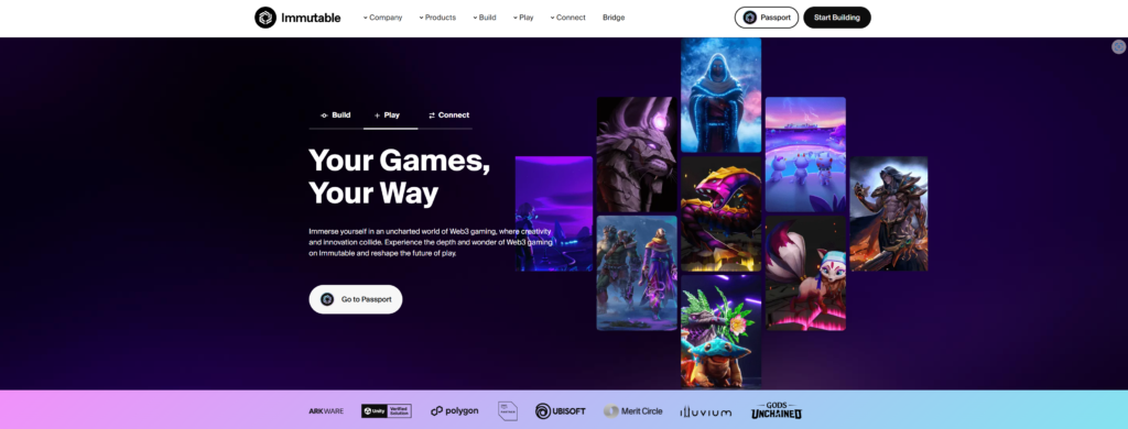 Immutable X dashboard