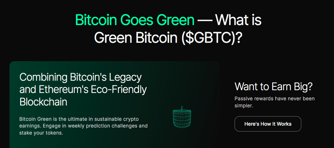 ما هي Green Bitcoin?