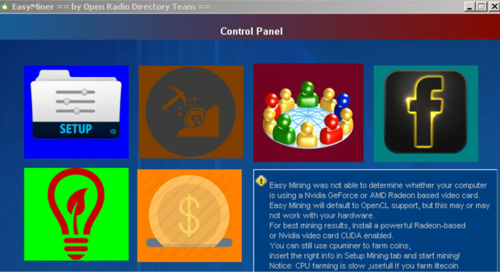 EasyMiner Crypto Mining Software