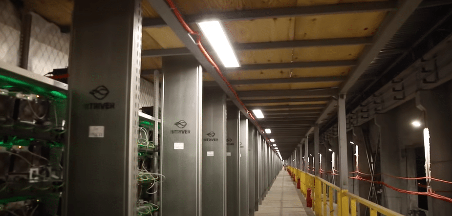 Equipment at a BitRiver-run crypto mining center.