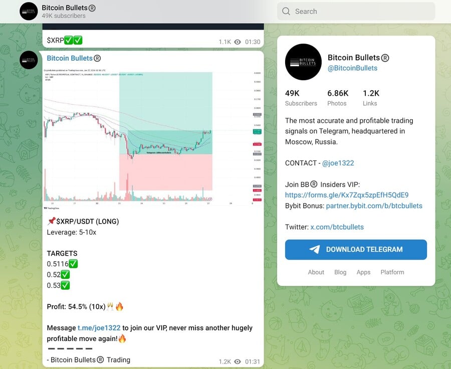 Bitcoin Bullet Telegram