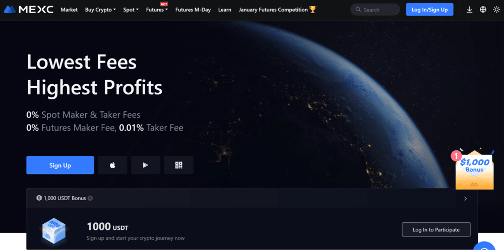 MEXC Crypto Exchange Canada