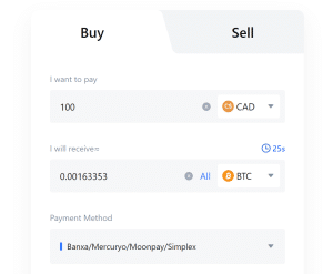 Buy Bitcoin on MEXC