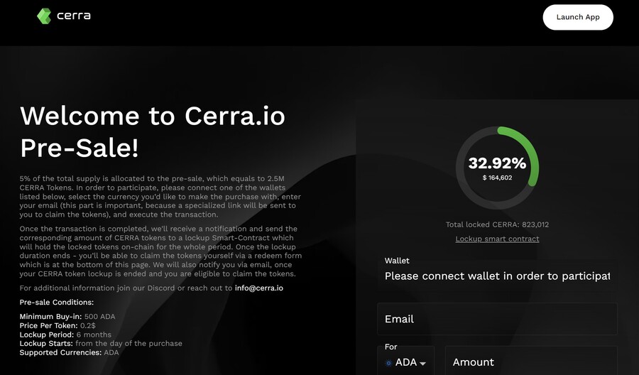 Cerra token presale