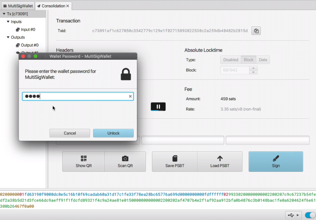 sparrow wallet multisig