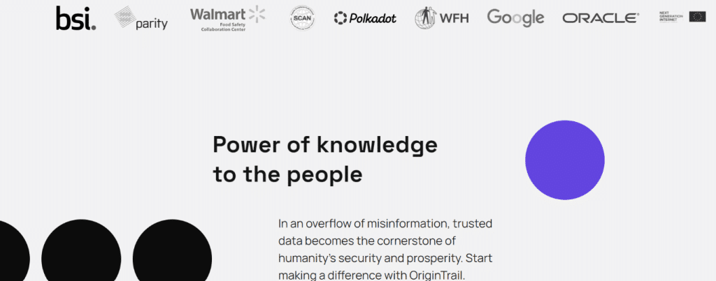 origintrail supply chain tracking