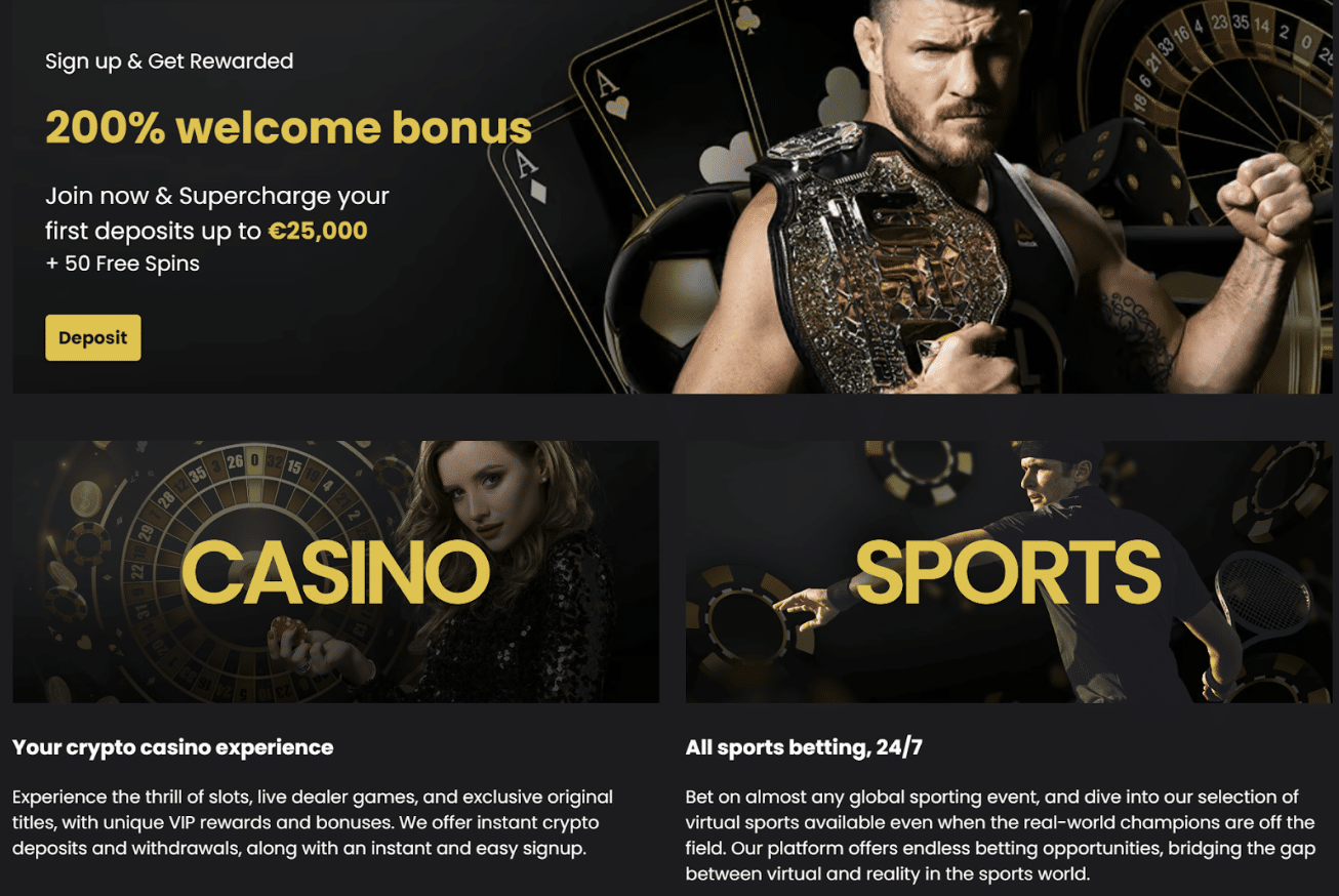 Michael Bisping LuckyBlock tarjouksessa