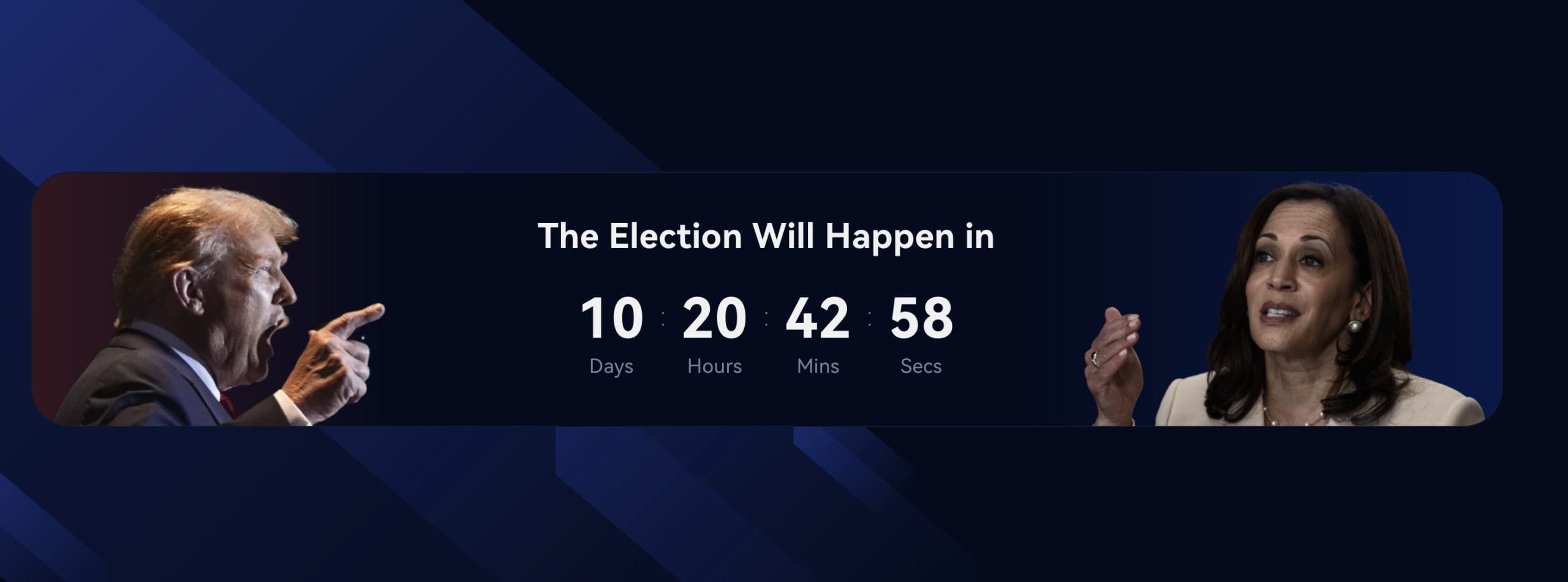 Trump vs Harris election countdown