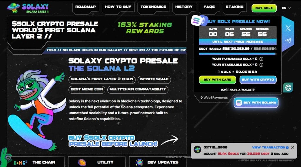 solaxy raises $25.1 million to launch its solana scaling solution