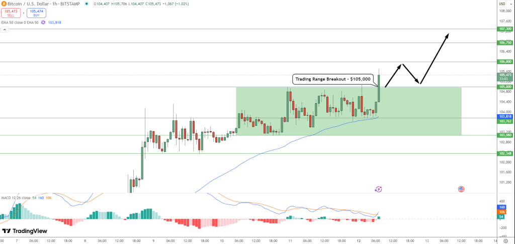 Bitcoin fiyat grafiği.
