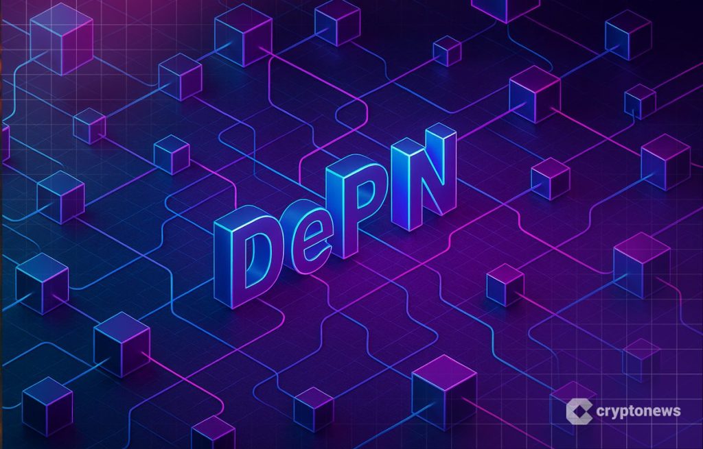 DePin teksti piirilevyllä