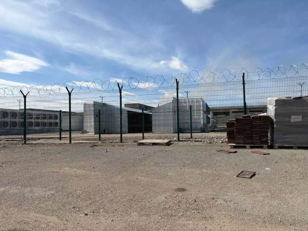 An illegal crypto mining farm in Nazarovo, Russia.