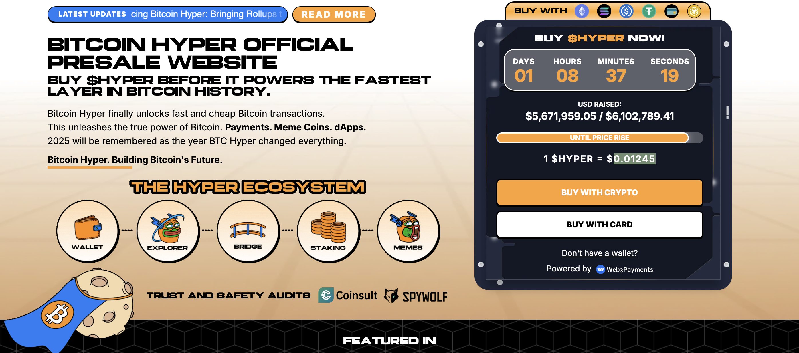 Bitcoin Hyper web sitesi