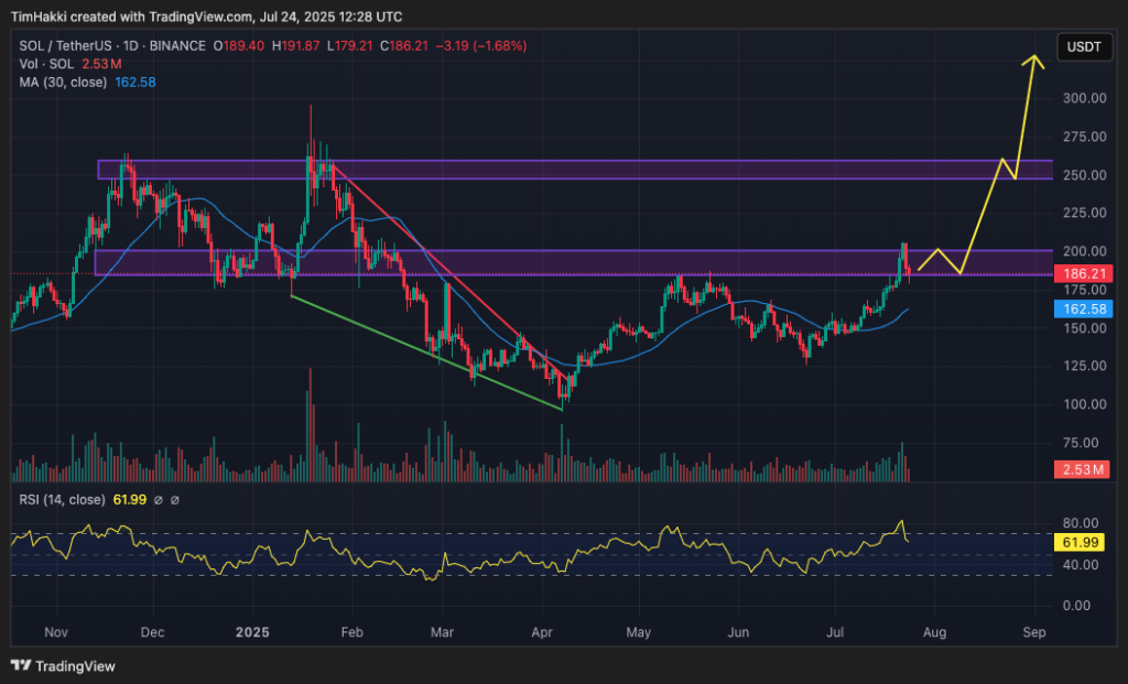solana fiyat grafiği