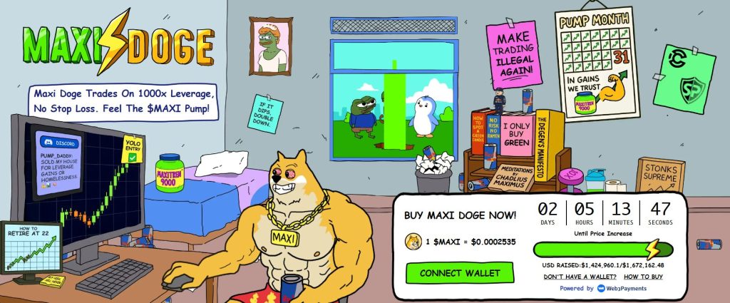 بيانات اكتتاب عملة ماكسي دوج (Maxi Doge)