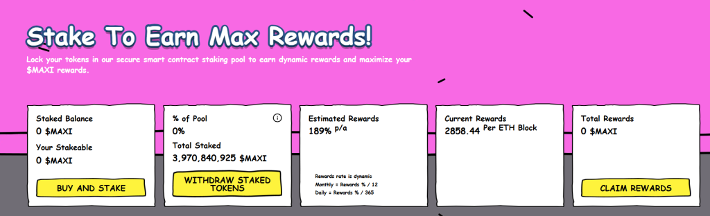 Maxidoge rewards
