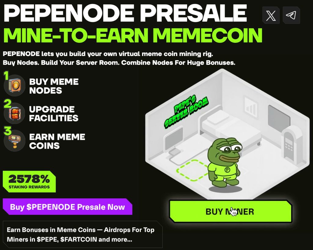 كيفية المشاركة في آلية التعدين من أجل الكسب مع مشروع عملة بيبي نود (PepeNode)
