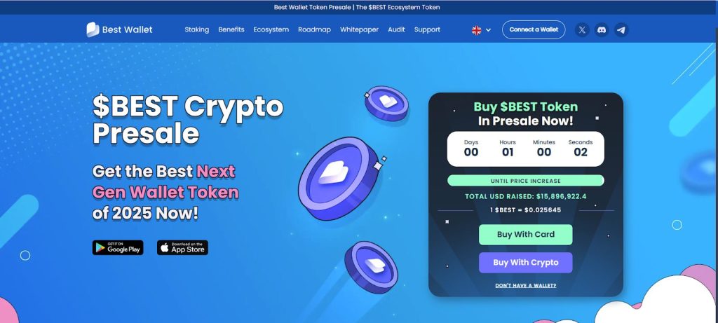 واجهة اكتتاب عملة بيست واليت (Best Wallet)