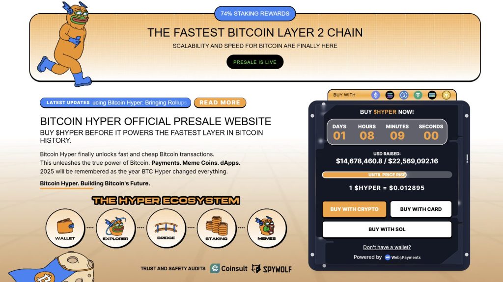 bitcoin hyper ön satış sayfası