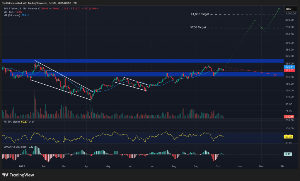 solana fiyat grafiği