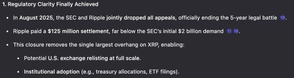 keskeiset ajurit XRP:n nousun tueksi