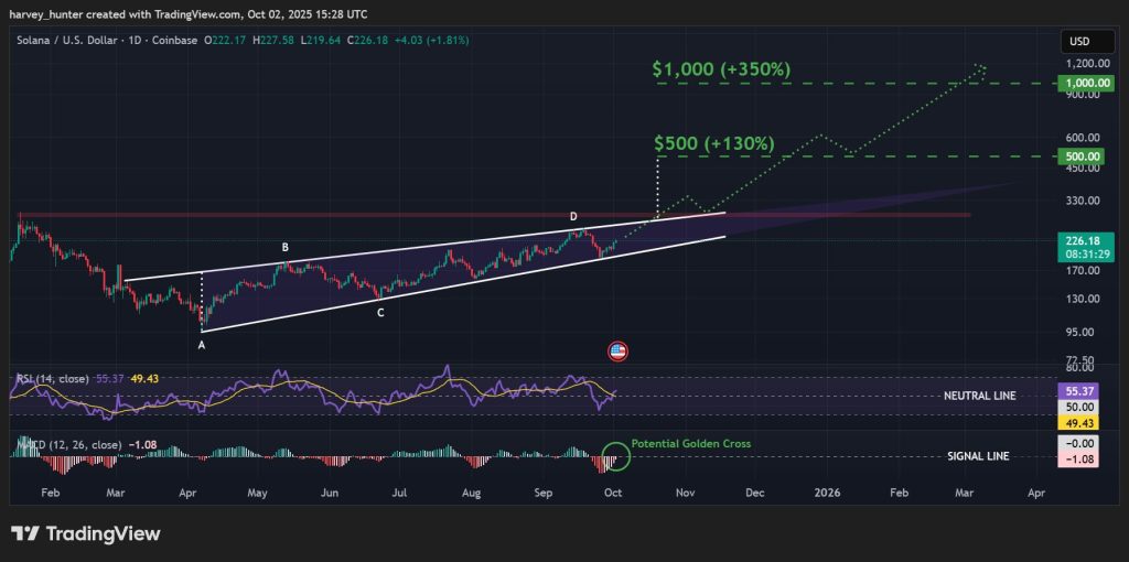 solana fiyat grafiği