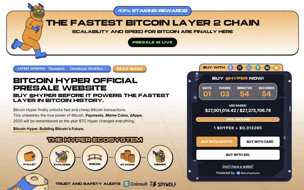 اكتتاب عملة بيتكوين هايبر ومعلومات أخرى عن المشروع
