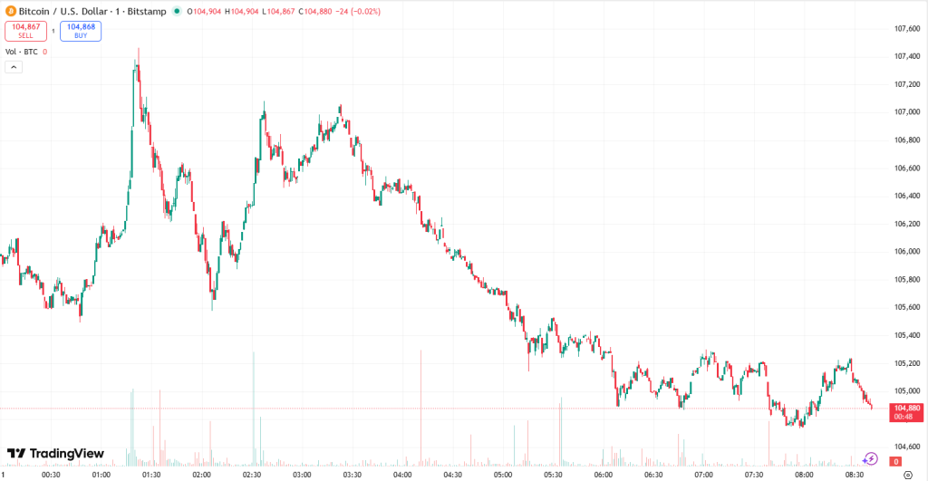 비트코인 가격 차트, 트레이딩뷰