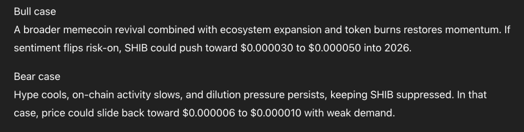 챗gpt 시바이누 전망