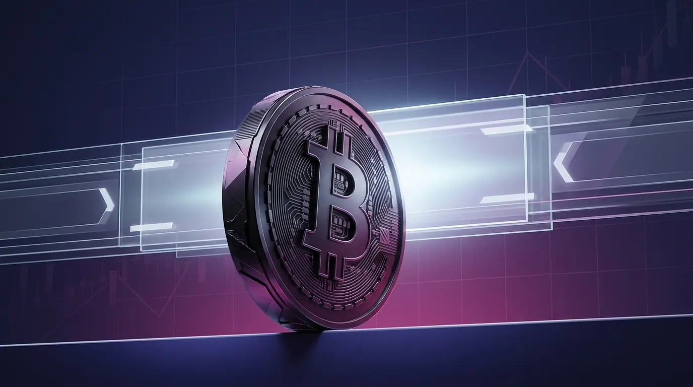 Bitcoin trades near $80,500 after an eight-day, 28% rally. Here's what the technicals say about $82,000 resistance and what happens next. Bitcoin-inspired coin approaching a glowing resistance barrier in a dark purple crypto market scene