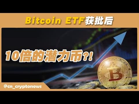 Bitcoin ETF获批后　2024年将会上升10倍的潜力币？！