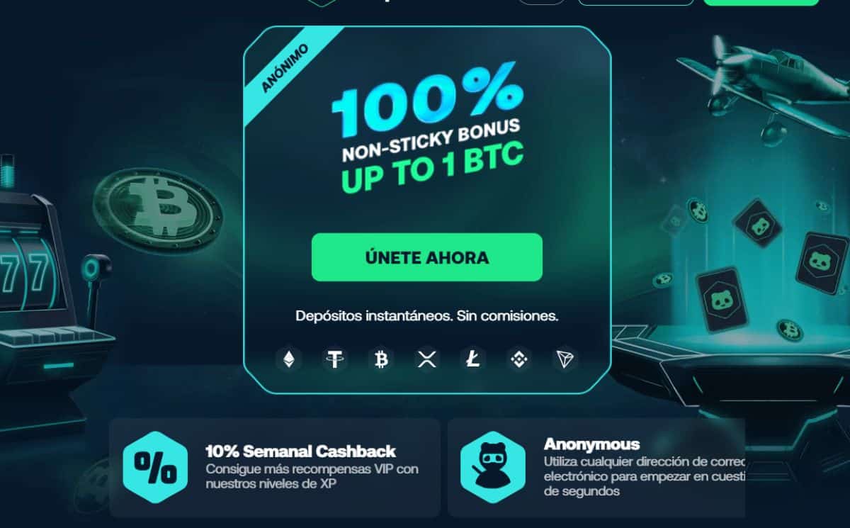 Betpanda - Casino Bitcoin bono sin deposito