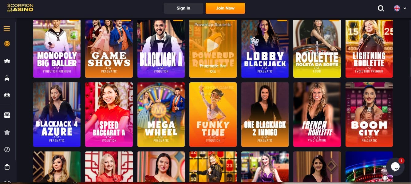 scorpion casino plataforma