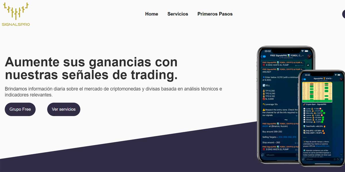 Canal de Telegram criptomonedas: Free Signals Pro