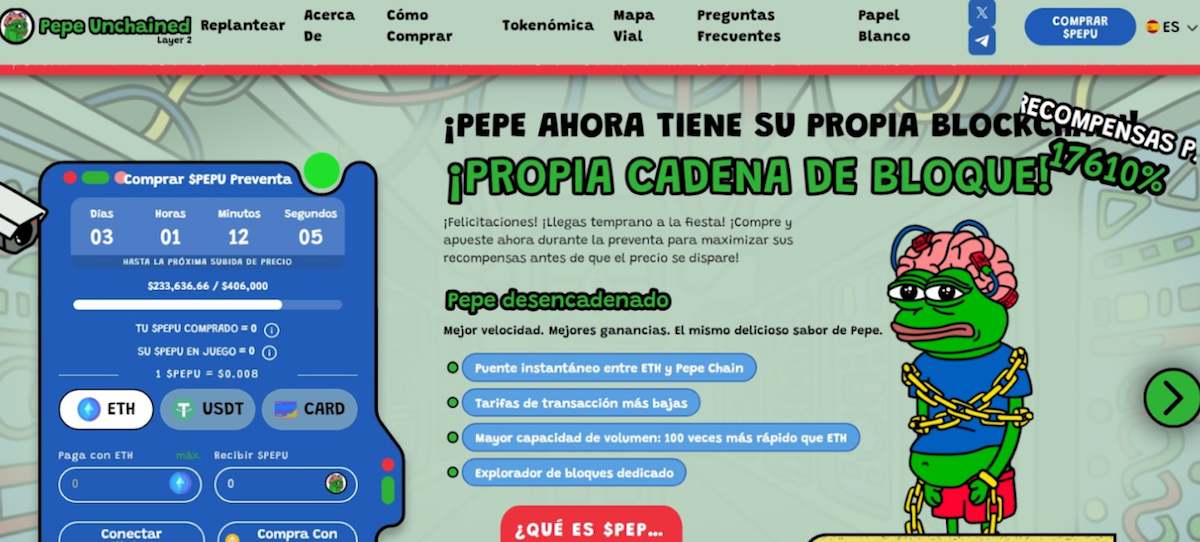 memecoin pepe unchained