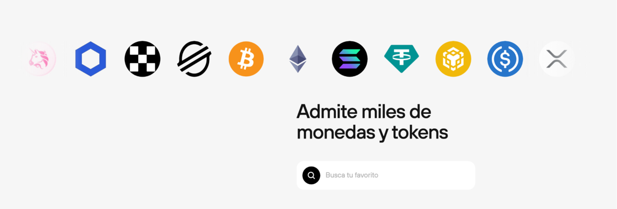 Criptomonedas admitidas por Trezor Wallet en España, 2024.