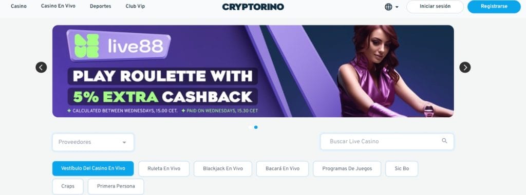 Cryptorino - Casinos criptomonedas con bono sin deposito