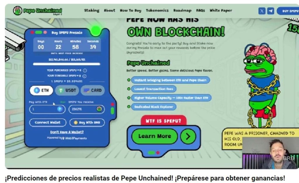 Una cadena de bloques de Capa 2 diseñada para la velocidad, la seguridad, las tarifas bajas y, por supuesto, los memes